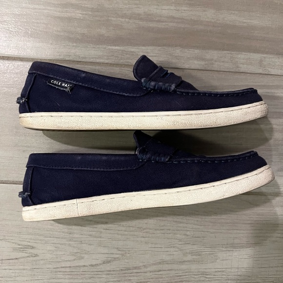 Cole Haan men’s drivers in navy blue, sz. 7.5 - Picture 3 of 6